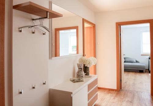 Haus Harmony Apartmentsにあるベッド