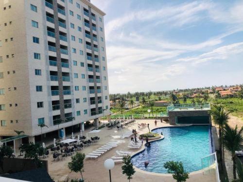 Pogled na bazen u objektu Salinas Park Resort - Apartamento inteiro Frente Mar ili u blizini