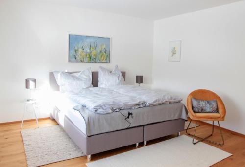 Haus Harmony Apartmentsにあるベッド