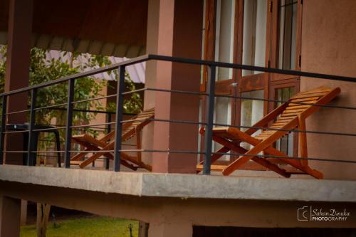 Ein Balkon oder eine Terrasse in der Unterkunft Hantara Udawalawa