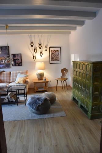 Postel nebo postele na pokoji v ubytování Landhaus am Pyhrn