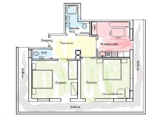 A planta de Appartements NEUStockach