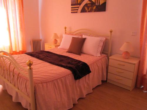 Ένα ή περισσότερα κρεβάτια σε δωμάτιο στο Casa Das Lages