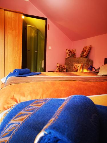 Una cama o camas en una habitación de Agroturystyka w Dolinie Narwi