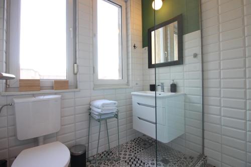 Et badeværelse på Central Residence