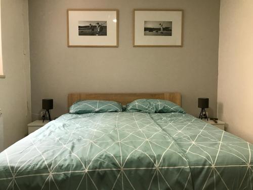 Tempat tidur dalam kamar di Apartment Portorose