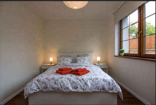 Postel nebo postele na pokoji v ubytování Modern Apartment