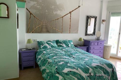 Posteľ alebo postele v izbe v ubytovaní One bedroom penthouse