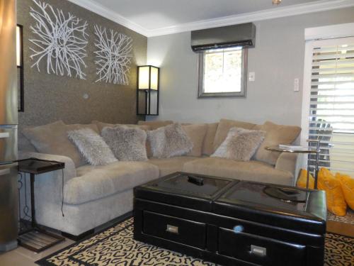 a living room with a couch and a coffee table at Florida Keys in Marathon