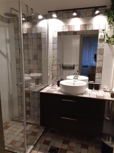 Ванна кімната в Apartment Art Deco Budapest