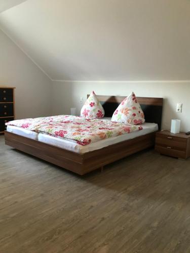 Postel nebo postele na pokoji v ubytování Ferienhaus Auf der Hill