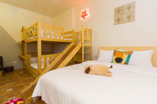 Postel nebo postele na pokoji v ubytování 獨立麻雀小屋4-6人房-不會接觸到其他旅客
