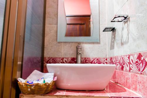 Ett badrum på Hotel Mayahau Coba