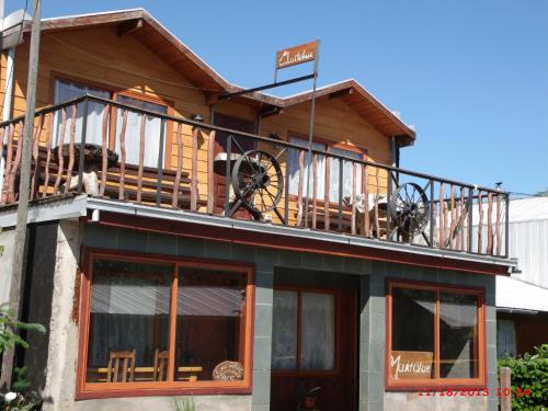 Balkón nebo terasa v ubytování Hostal Maitahue