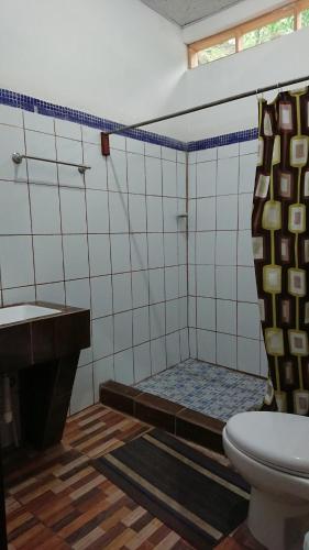 Koupelna v ubytování Viñas Hotel