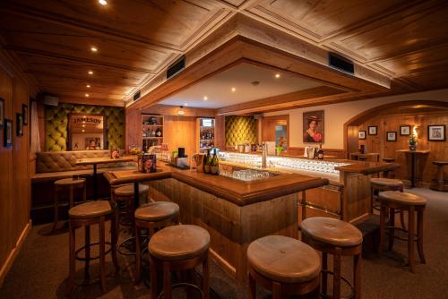 Lounge atau bar di Hotel Trofana Alpin