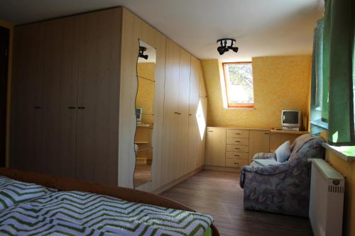 Гостиная зона в Ferienwohnung Halberstadt