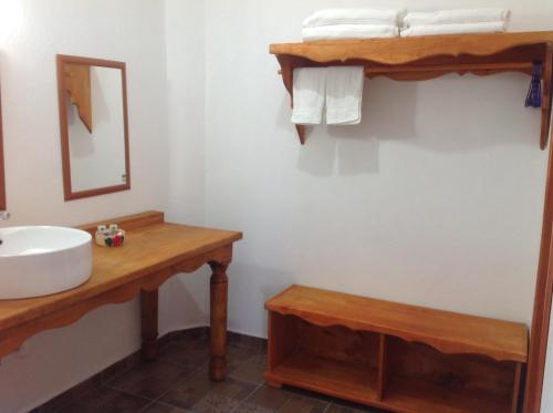 Koupelna v ubytování Hotel Finca Las Bovedas