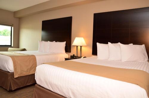 Ένα ή περισσότερα κρεβάτια σε δωμάτιο στο Qube Hotel - Polk City