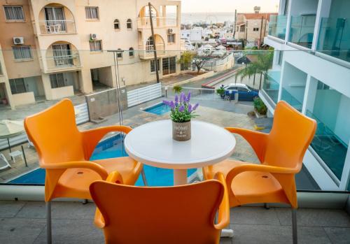 Χώρος καθιστικού στο A.Maos Hotel Apartments 