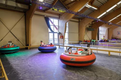 a group of inflatable boats in a room at Hotel Hochsauerland by Center Parcs in Medebach