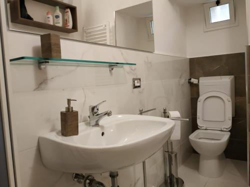 Koupelna v ubytování Casa Sassi Vizziello