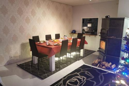 Χώρος καθιστικού στο Villa Arctic Passion