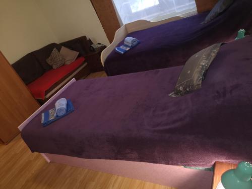 Una cama o camas en una habitación de Agroturystyka w Dolinie Narwi