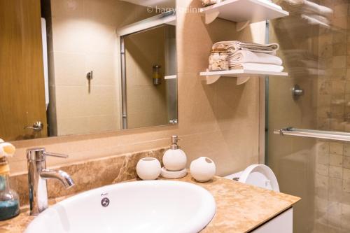Koupelna v ubytování Apartamento El Palmar Residences