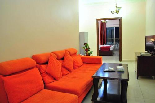 Coin salon dans l'établissement Al Qidra Hotel & Suites Aqaba