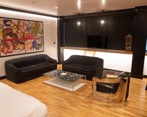 Posezení v ubytování Andromeda Downtown Residence