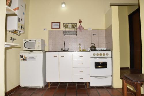Η κουζίνα ή μικρή κουζίνα στο Cabañas Babin Kuk