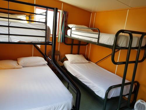 Postel nebo postele na pokoji v ubytování Millers Flat Holiday Park