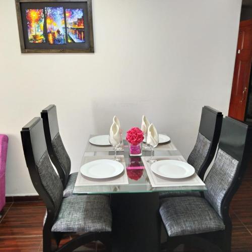 Posezení v ubytování Apartamento amoblado a excelente precio