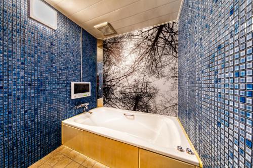 A bathroom at HOTEL LUNA MODERN Sakuranomiya (Adult Only)