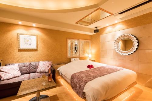 เตียงในห้องที่ Hotel W-ARAMIS -W GROUP HOTELS and RESORTS-