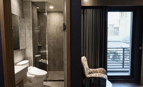 Koupelna v ubytování Tianli Hotel