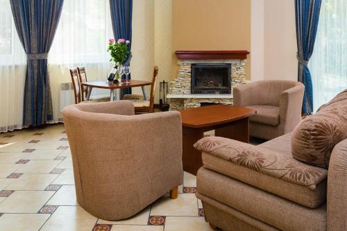Posezení v ubytování Hotel Ognisty Ptak