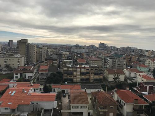 a view of a city with houses and buildings at Vasco da Gama in Póvoa de Varzim