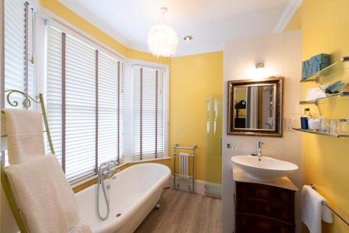 A bathroom at The White House 