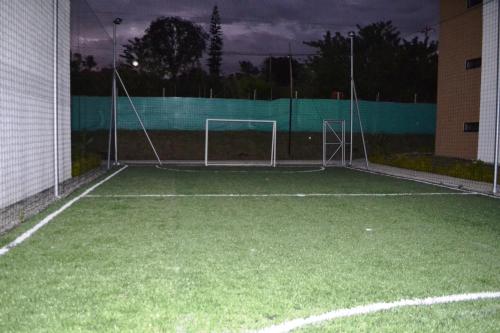 a soccer field with a net on a building at ApartaSol Reserva de la Colina in La Tebaida
