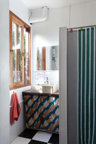 Ένα μπάνιο στο Eco House Via Verde