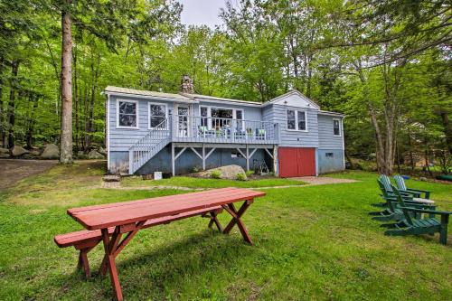 Waterfront Sebago Lake Cottage with Dock and Beach