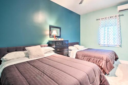 A bed or beds in a room at Lakefront Home with Private Dock-15 Mi to Walker