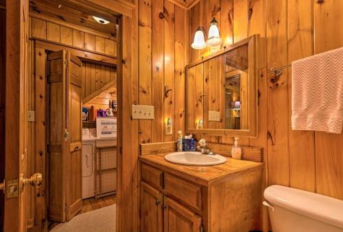 A bathroom at Secluded Cabin Between Boone and Blowing Rock!