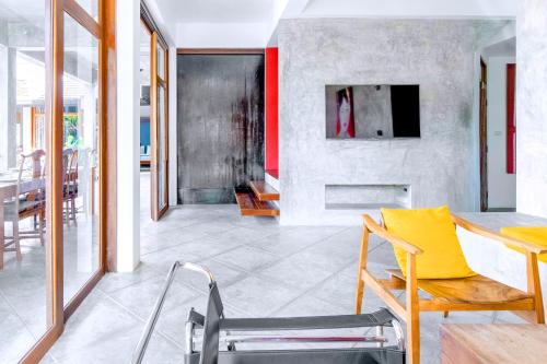 Χώρος καθιστικού στο Ping Pool Villa 1