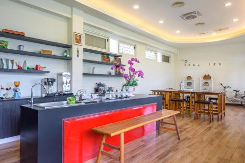 Restoran atau tempat lain untuk makan di Yunlin Gukeng Da-Hu Villa B&B