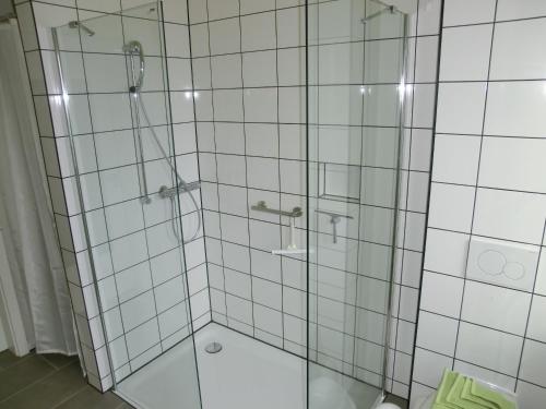 Koupelna v ubytování Kleeblatthaus Putbus Rügen