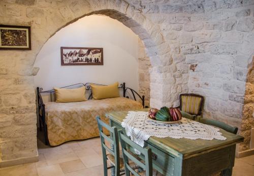 A seating area at Trulli Soave
