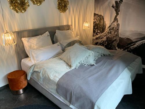 Postel nebo postele na pokoji v ubytování Chalet Mirandum Apartments Vandans
